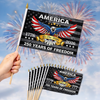 Handheld Flag - America 250th Anniversary Gifts For Mom, Dad, Brother, Sister - Raise The Flag, Raise The Pride