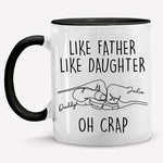 Like Mother Like Son - Family Personalized Custom Accent Mug - Father's Day, Mother's Day, Birthday Gift For Dad, Mom