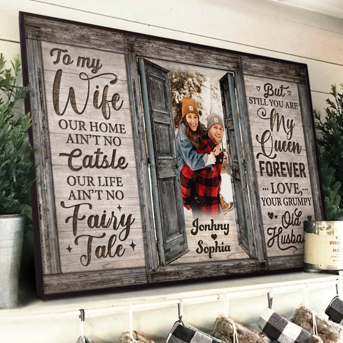 Still You Are My Queen Forever - Personalized Horizontal Poster - Upload Image, Gift For Couple