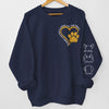 Road To Dog Mom Heart - Dog & Cat Personalized Custom Unisex Sweatshirt With Design On Sleeve - Sympathy Gift, Gift For Pet Owners, Pet Lovers