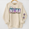 Be A Happy Dog Mama - Dog Personalized Custom Unisex Sweatshirt With Design On Sleeve - Gift For Pet Owners, Pet Lovers