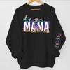 Be A Happy Dog Mama - Dog Personalized Custom Unisex Sweatshirt With Design On Sleeve - Gift For Pet Owners, Pet Lovers