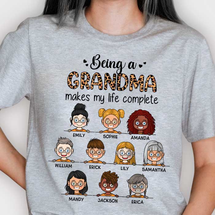 Being A Grammy Makes My Life Complete - Personalized Unisex T-Shirt