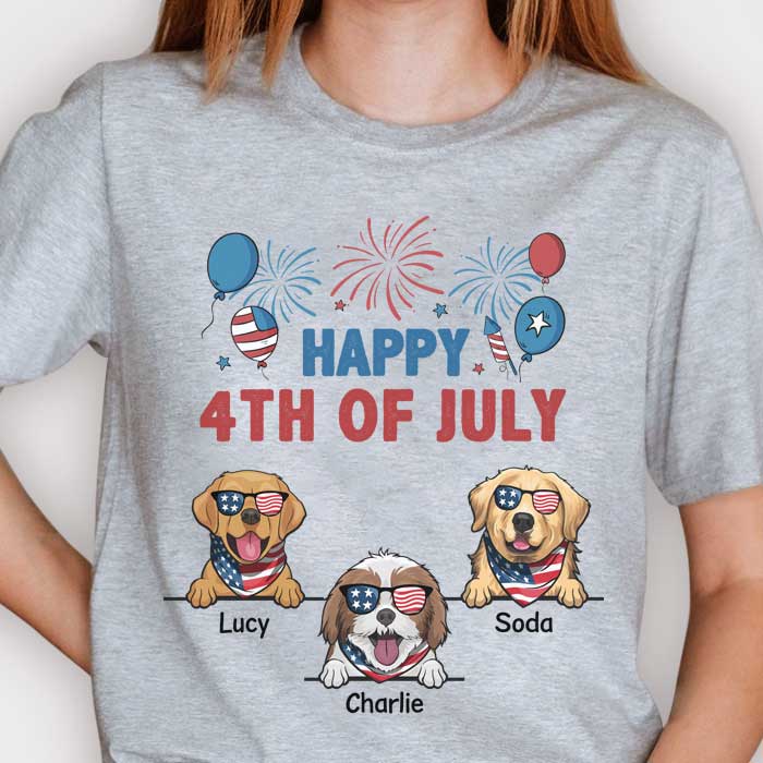 Happy 4th Of July Anniversary - Gift for 4th Of July - Personalized Unisex T-Shirt