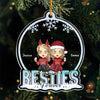 Friends Forever & Always - Bestie Personalized Custom Ornament - Acrylic Custom Shaped - Christmas Gift For Best Friends, BFF, Sisters