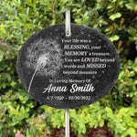 Thank You For Your Blessing Life - Memorial Personalized Memorial Garden Slate & Hook - Sympathy Gift For Family Members