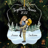 Your Love Means More Than The Miles - Couple Personalized Custom Ornament - Acrylic Custom Shaped - Christmas Gift For Husband Wife, Anniversary, Occupations