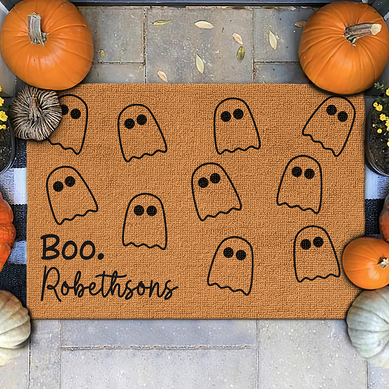 Boo-Tastic Family Fun On Halloween Night - Family Personalized Custom Home Decor Decorative Mat - Halloween Gift For Family Members