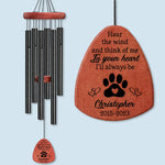 In Your Heart I'll Always Be - Memorial Personalized Custom Wind Chime - Sympathy Gift, Gift For Pet Owners, Pet Lovers