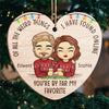 You Are My Today And All Of My Tomorrows - Couple Personalized Custom Ornament - Wood Heart Shaped - Christmas Gift For Husband Wife, Anniversary