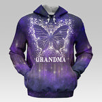 Grandma Is My Angel - Family Personalized Custom Unisex All-Over Printed Hoodie - Mother's Day, Gift For Grandma