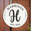 Our Home Sweet Home - Family Personalized Custom Round Shaped Home Decor Wood Sign - House Warming Gift For Family Members