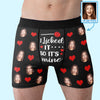 Custom Photo I’m Nuts About You - Funny Personalized Custom Boxer Briefs, Men's Boxers - Birthday Gift For Boyfriend, Husband, Anniversary