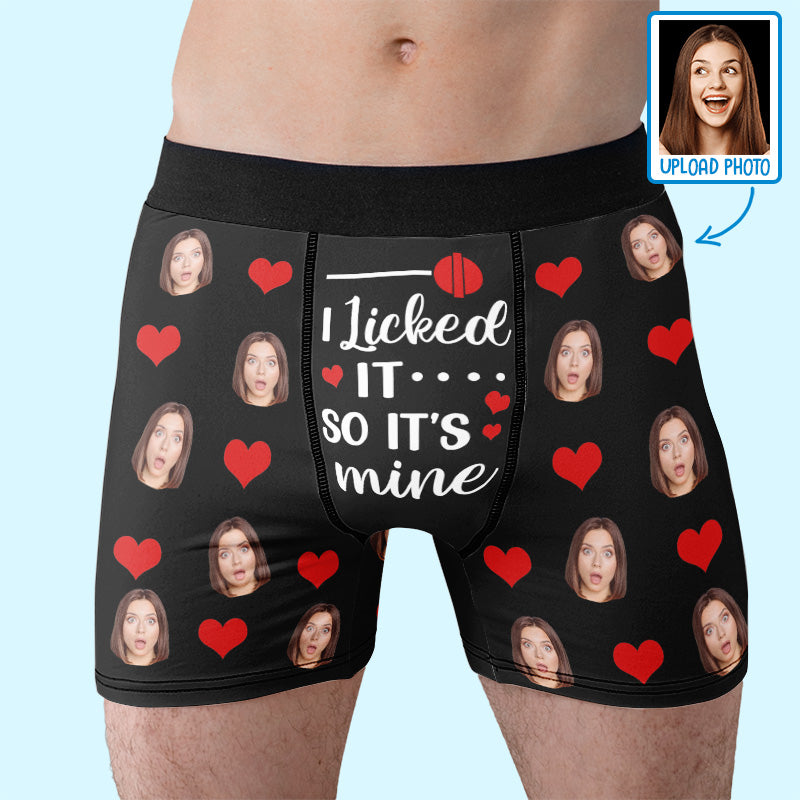 Custom Photo I’m Nuts About You - Funny Personalized Custom Boxer Briefs, Men's Boxers - Birthday Gift For Boyfriend, Husband, Anniversary
