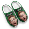 Custom Photo Happiness Is A Warm Puppy - Dog & Cat Personalized Custom Fluffy Slippers - Gift For Pet Owners, Pet Lovers