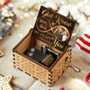 3.7" Custom Photo God Knew My Heart Needed You - Couple Personalized Custom Music Box - Gift For Husband Wife, Anniversary