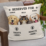 Happiness Is Our Fur Friends - Dog & Cat Personalized Custom Pocket Pillow - Gift For Pet Owners, Pet Lovers