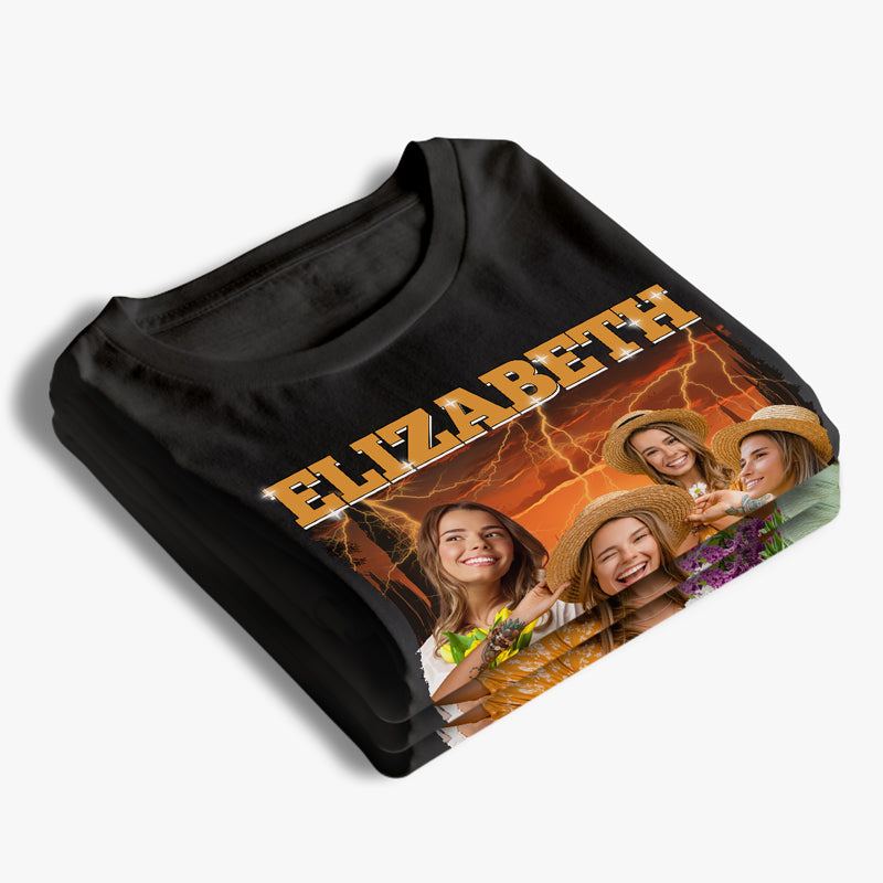 Custom Photo Born To Shine - Family Personalized Custom Unisex T-shirt, Hoodie, Sweatshirt - Gift For Family Members