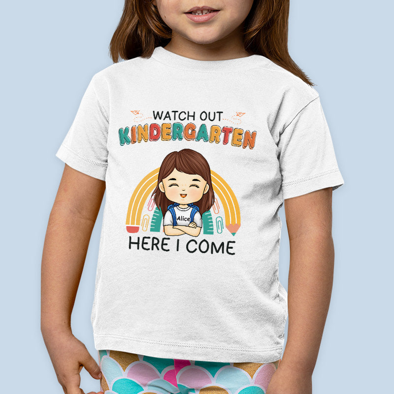 Watch Out Second Grade Here I Come - Personalized Custom Kid T-shirt - Gift For Kid, Back To School Gift