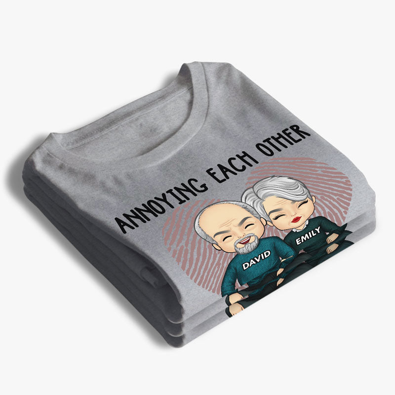 Annoying Each Other For Many Years - Anniversary Gifts, Gift For Couples, Husband Wife - Personalized Unisex T-shirt