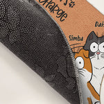 The Cat Is In Charge We Just Live Here - Cat Personalized Custom Decorative Mat - Gift For Pet Owners, Pet Lovers