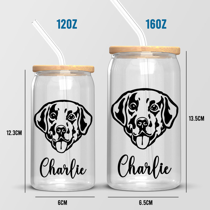 Dog Makes Our Lives Whole - Dog Personalized Custom Glass Cup, Iced Coffee Cup - Gift For Pet Owners, Pet Lovers
