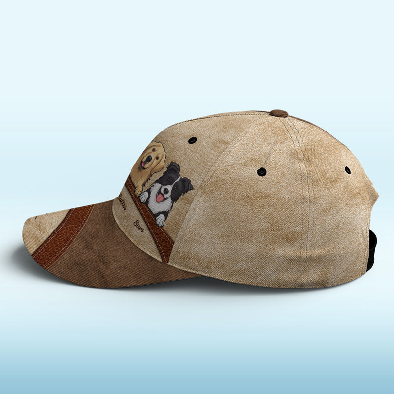 Happiness Is A Warm Puppy Navy - Dog Personalized Custom Hat, All Over Print Classic Cap - New Arrival, Gift For Pet Owners, Pet Lovers
