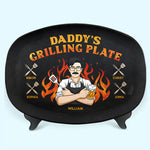 My Dad Loves Cooking For Me - Family Personalized Custom Platter - Father's Day, Birthday Gift For Dad
