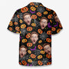 Custom Photo I Scream You Scream We All Scream - Family Personalized Custom Unisex Tropical Hawaiian Aloha Shirt - Halloween Gift For Family Members, Pet Owners, Pet Lovers