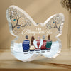 I Am Always With You - Memorial Personalized Custom Butterfly Shaped Acrylic Plaque - Christmas Gift, Sympathy Gift For Family Members