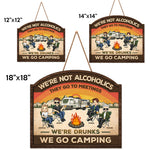 Welcome To Our Camper The Friendship Is Free - Camping Personalized Custom Shaped Home Decor Wood Sign - House Warming Gift For Best Friends, Camping Lovers