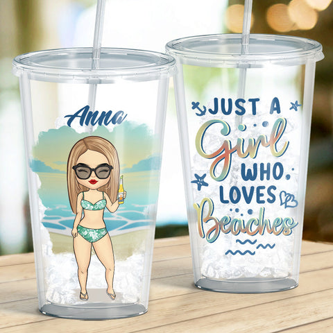 Life Is Short, Take The Trip - Travel Personalized Custom Clear Acrylic Tumbler - Gift For Travel Lovers