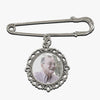 Custom Photo You're Always In My Heart - Memorial Personalized Custom Round Shaped Lapel Pin, Brooch - Sympathy Gift For Family Members