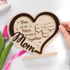 Motherhood Is The Greatest Thing - Family Personalized Custom 2-Layered Wooden Plaque With Stand - House Warming Gift For Mom