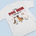 This Awesome Dog Mom Belongs To - Dog Personalized Custom Unisex T-shirt, Hoodie, Sweatshirt - Gift For Pet Owners, Pet Lovers