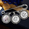 Custom Photo You're Always In My Heart - Memorial Personalized Custom Round Shaped Lapel Pin, Brooch - Sympathy Gift For Family Members