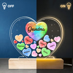 All My Beloved Sweethearts - Family Personalized Custom Heart Shaped 3D LED Light - Mother's Day, Gift For Mom, Grandma