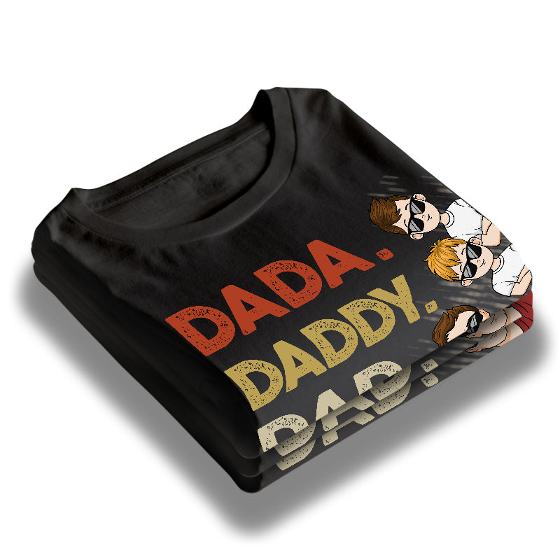 Dada Daddy Dad Bruh - Family Personalized Custom Unisex T-shirt, Hoodie, Sweatshirt - Father's Day, Mother's Day, Birthday Gift For Dad, Mom