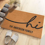 Welcome To Our Family - Family Personalized Custom Decorative Mat - Gift For Family Members