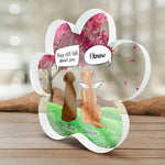 Forever Remembered, Forever Missed - Memorial Personalized Custom Paw Shaped Acrylic Plaque - Sympathy Gift, Gift For Pet Owners, Pet Lovers