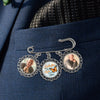 Custom Photo I Am Always With You - Memorial Personalized Custom Round Shaped Lapel Pin, Brooch - Sympathy Gift For Family Members