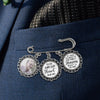 Custom Photo You're Always In My Heart - Memorial Personalized Custom Round Shaped Lapel Pin, Brooch - Sympathy Gift For Family Members