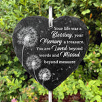 You Are Always My Beloved One - Memorial Garden Slate & Hook - Sympathy Gift For Family Members
