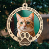 Custom Photo They Lived, They Loved, They Purred - Memorial Personalized Custom Ornament - Wood Custom Shaped - Christmas Gift, Sympathy Gift For Pet Owners, Pet Lovers