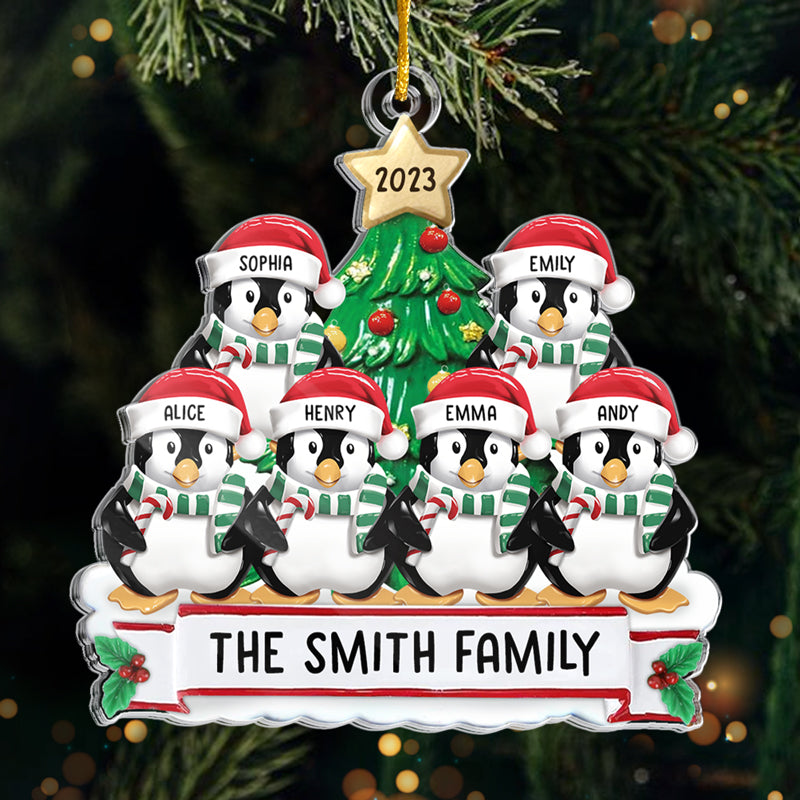 Family Is The Best Part Of Christmas - Family Personalized Custom Ornament - Acrylic Custom Shaped - Christmas Gift For Family Members
