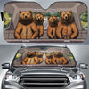 Freedom On Our Four Wheels - Family Personalized Custom Auto Windshield Sunshade, Car Window Protector - Gift For Family Members