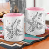 A Mother’s Love Will Never End - Family Personalized Custom Accent Mug - Mother's Day, Gift For Mom, Grandma