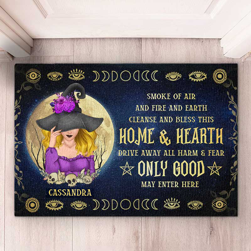 Only Good May Enter Here - Personalized Custom Home Decor Witch Decorative Mat - Halloween Gift For Witches, Yourself