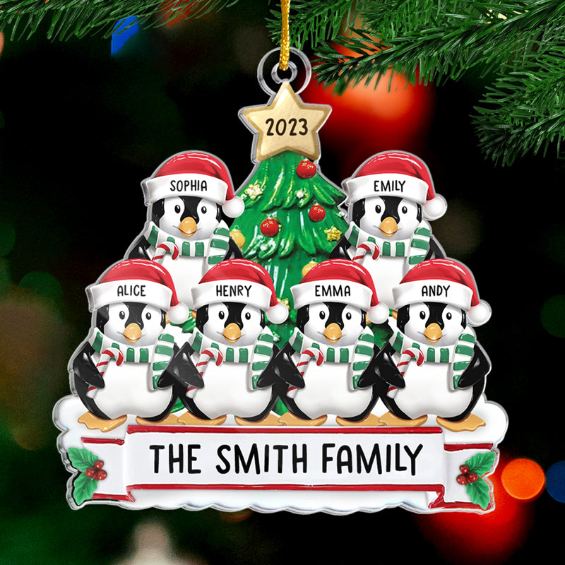Family Is The Best Part Of Christmas - Family Personalized Custom Ornament - Acrylic Custom Shaped - Christmas Gift For Family Members