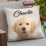 Custom Photo I Love My Dog - Dog & Cat Personalized Custom Pillow - Christmas Gift For Dog Lovers, Pet Owners